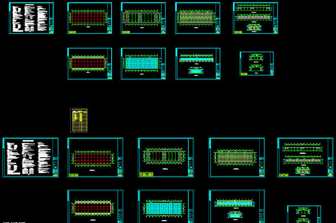 平凉钢结构厂房图纸
